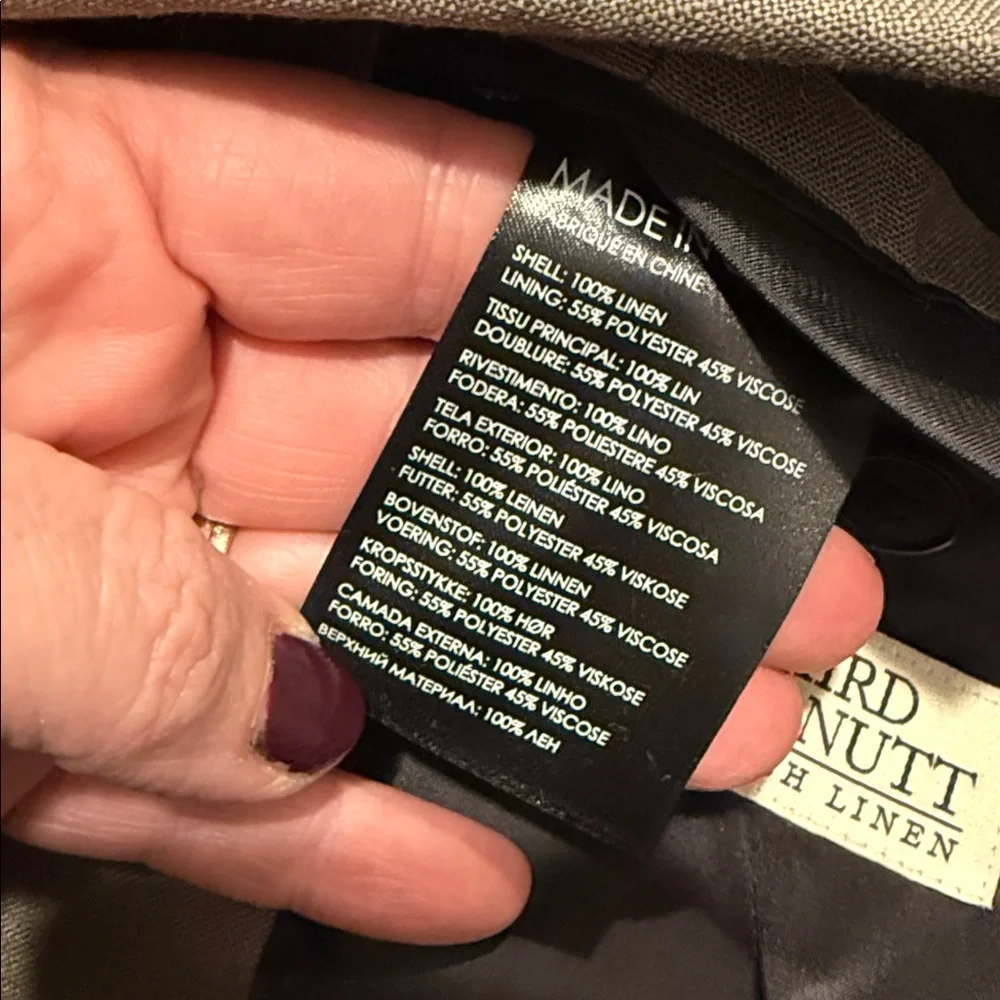 Club Monaco Men's Irish Linen Blazer Olive Green Resort Wear Size 40 NWT